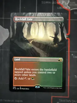MTG / Rockfall Vale / MID / #284 / Regular (Borderless) / Rare / NM - Image 1