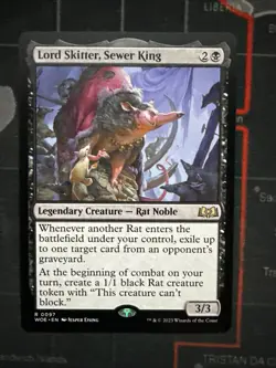 Lord Skitter, Sewer King Mtg Wilds of Eldraine Regular Rare 97 Magic - Image 1
