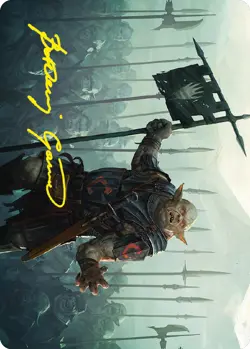 MTG Ugluk of the White Hand Art Card (Gold-Stamped Signature) [The Lord of the R - Image 1
