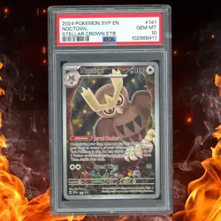 Pokemon Stellar Crown NOCTOWL #141 Black Star Promo PSA 10 - Image 1