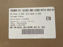 Pokemon Calyrex VMAX League Battle Deck EN Sealed Case Neu Und OVP - Image 2