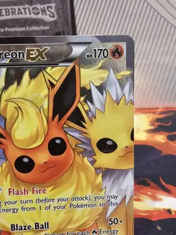 Pokemon Flareon EX RC28/RC32 Generations Ultra Rare Full Art Holo NM - Image 2