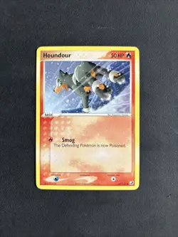 Pokemon TCG Houndour EX Unseen Forces 60/115 Regular Common Non-Holo - LP - Image 1