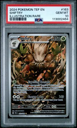 2024 POKEMON TEF EN-TEMPORAL FORCES ILLUSTRATION RARE #163 SHIFTRY PSA 10 - Image 1