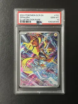 PSA 10 Zeraora 151/142 Illustration Rare - Stellar Crown - Pokemon Card - Image 1