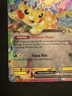 Ascending Hero's Pikachu Ex 57/217 Pokemon Card - Image 5