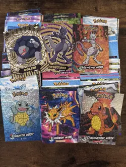 150 Random Pokemon Trading Card Lot Crystal Card Collection 2024 - Image 1