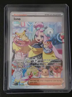 Pokemon TCG Iono Full Art Holo Rare Card 269/193 Paldea Evolved - Image 1
