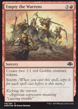 2X EMPTY THE WARRENS 118/261 FOIL DOMINARIA REMASTERED MTG MAGIC NM X2 - Image 1