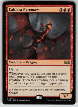 Caldera Pyremaw Normal R Commander: Tarkir: Dragonstorm 33 NM - Image 1