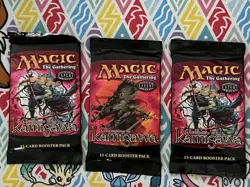 Magic The Gathering (3) Champions of Kamigawa Factory Sealed Booster Packs - Image 1