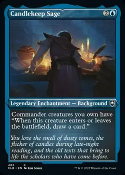 Candlekeep Sage (CLB 482) Near Mint Foil - MTG single - Image 1