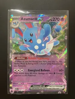 Azumarill EX 084 /217 - Illustration Rare - Ascended Heroes - Pokemon Card- NM/M - Image 1
