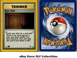 2002 Pokemon, Neo Discovery, #74/75 Ruin Wall, 1st Edition, Uncommon - Image 1