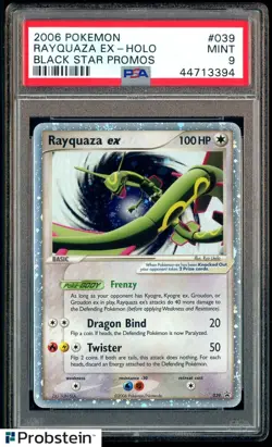 2006 Pokemon Black Star Promos BSP Collector's Tin #039 Rayquaza Ex Holo PSA 9 - Image 1