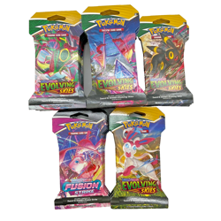 Lot of (42) Pokemon TCG SWSH Sleeved Packs (36) Evolving Skies (6) Fusion Strike - Image 2