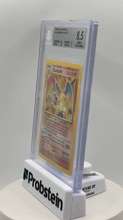 1999 Pokemon Base Unlimited #4 Charizard Holo Rare BGS 8.5 w/ 9.5 - Image 2