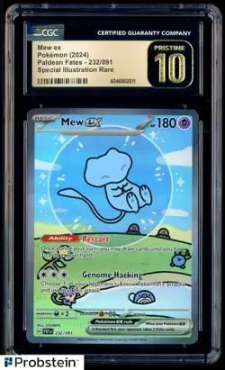 2024 Pokemon PAF EN Special Illustration Rare #232 Mew ex CGC 10 PRISTINE - Image 1