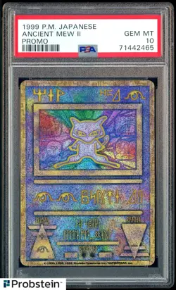 1999 Pokemon Japanese Promo Ancient Mew I Nintedo Error PSA 10 GEM MINT - Image 1