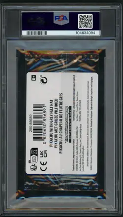 Pokemon Pikachu with Grey Felt hat Van Gogh 085 Graded Sealed Promo PSA 10 - Image 2