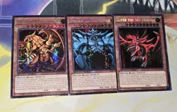 Yugioh Slifer Obelisk Winged Dragon Of Ra SBC2 Speed Duel Prismatic Secret Rare - Image 1