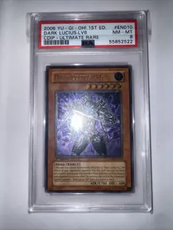 Yugioh PSA 8 NM-MT Dark Lucius LV6 CDIP-EN010 1st Edition Ultimate Rare - Image 1