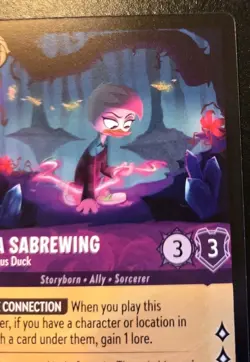 Lena Sabrewing - Mysterious Duck 42/204 Common Whispers In The Well Lorcana TCG - Image 3