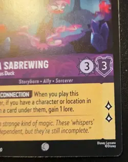 Lena Sabrewing - Mysterious Duck 42/204 Common Whispers In The Well Lorcana TCG - Image 5