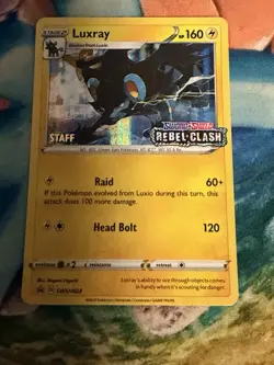Luxray - (Prerelease) [Staff] SWSH023 SWSH: Sword & Shield Promo Cards Holo - Image 1