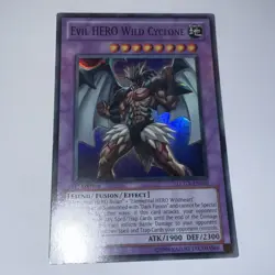 Yugioh Evil HERO Wild Cyclone LCGX-EN070 1st Edition Super Rare (LP) - Image 1