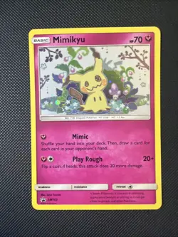 Mimikyu SM163 Holo Pokemon Sun Moon Team Up Black Star Blister Promo Card - Image 1