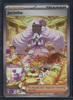 Pokemon Jacinthe Trainer-Supporter Full Art Holo POR 122/088 TCG Card - Image 1
