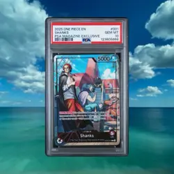 Shanks PSA 10 One Piece English Card Magazine Exclusive Promo OP09-001 2025 - Image 1