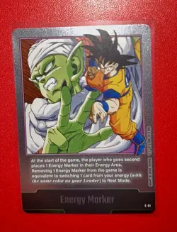Son Goku Piccolo Dragon Ball Super Silver Energy Marker E-51 Standard Card - Image 1