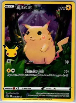 Pikachu 005/025 Celebrations - Pokemon Card - NM - Image 1