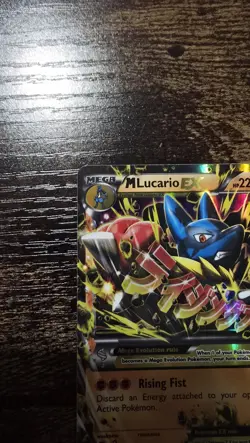 Pokemon M Lucario EX Ultra Rare Card 55/111 XY Furious Fists - Image 3
