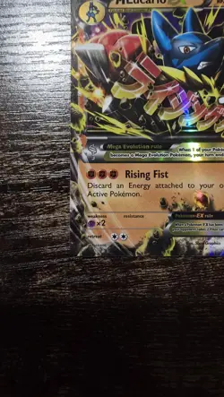 Pokemon M Lucario EX Ultra Rare Card 55/111 XY Furious Fists - Image 4