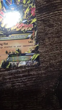 Pokemon M Lucario EX Ultra Rare Card 55/111 XY Furious Fists - Image 5
