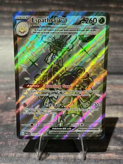 Espathra ex 214/091 Paldean Fates Shiny Ultra Rare Pokemon Card NM - Image 1