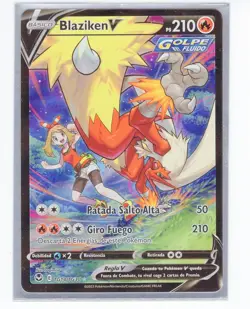 ~ESP~ SPANISH Blaziken V TG14 Silver Tempest Pokemon Card (G4) - Image 1