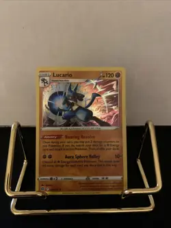 Pokemon Lucario Rare Card 79/172 Brilliant Stars 2022 - Image 1