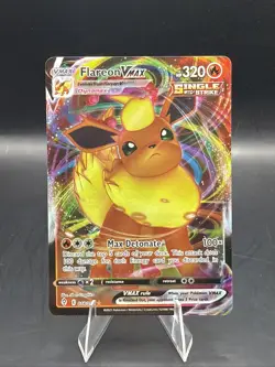 Pokemon TCG Flareon Vmax SWSH07: Evolving Skies 018/203 Ultra Rare - Image 1