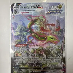Pokemon Rayquaza VMAX Alternate Art Secret Rare 218/203 Evolving Skies Holo - Image 3