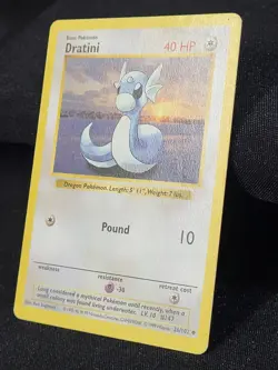 Pokemon TCG Dratini Uncommon 26/102 Shadowless Dragonair Rare 18/102 Base LP/MP - Image 4