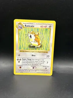 Shadowless RATICATE 40/102 Base Set - WOTC Vintage Pokemon 1999 - Image 1
