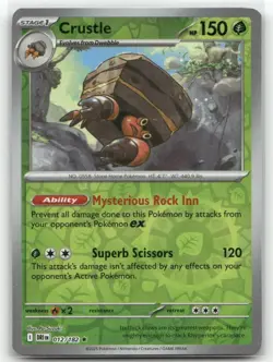 Crustle 012/182 Reverse Holo Destined Rivals Pokemon TCG - Image 1