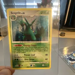 Nintendo Pokemon TCG Sceptile 10/100 Majestic Dawn Holo Rare 110HP English 2008 - Image 3