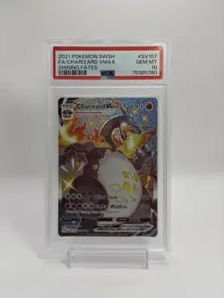 Pokemon Charizard VMAX SV107/SV122 Shining Fates PSA 10 GEM MINT - Image 1