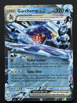 Garchomp ex 38/182 Pokemon 2023 Scarlet & Violet Paradox Rift Double Rare NM - Image 1