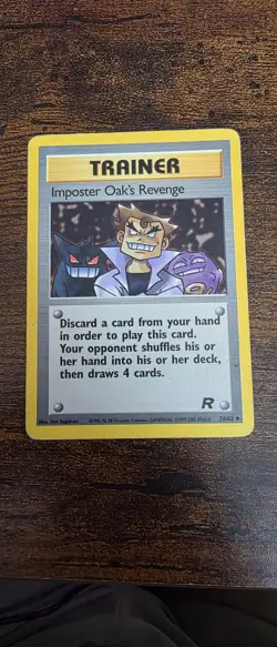 Imposter Oak's Revenge 76/82 Uncommon Team Rocket Pokemon Moderately Played - Image 1